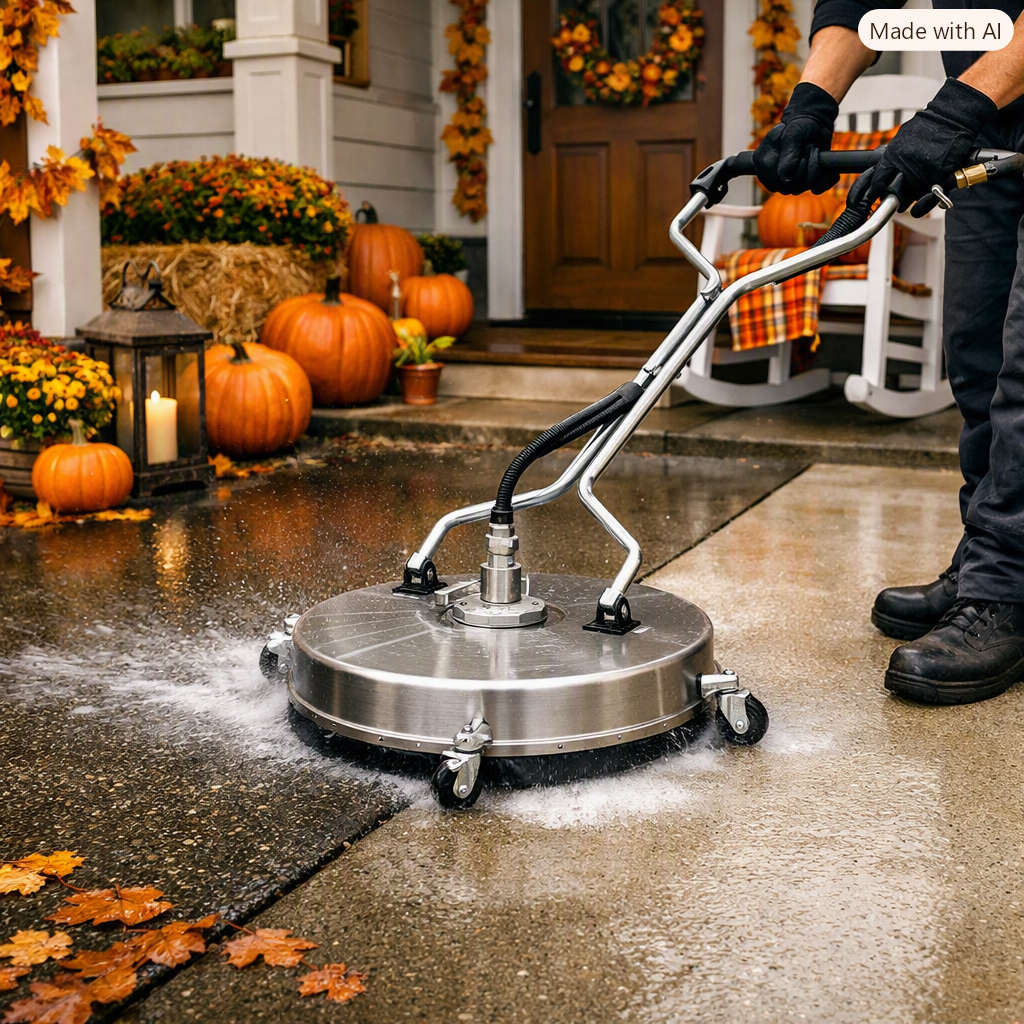 Porchside Power Washing Porch and Driveway